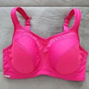 Chantelle High Impact Convertible Underwire Sports Bra - Pink Size LIKE NEW!